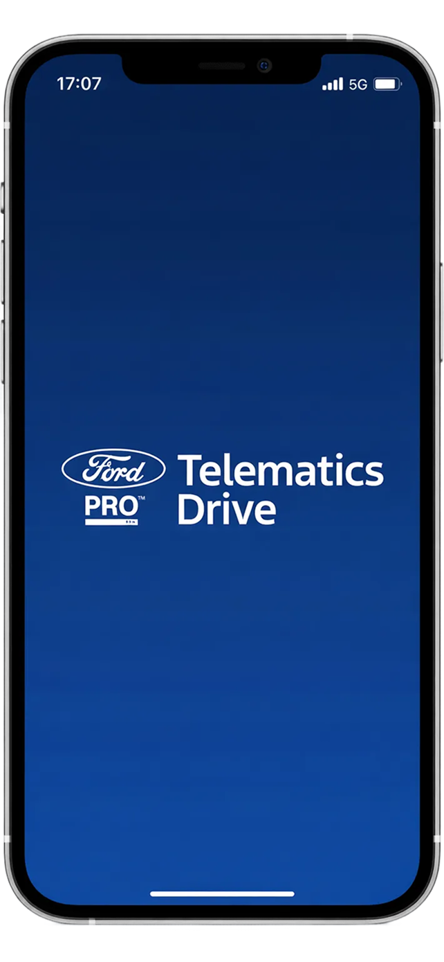 the login screen of ford pro telematics drive